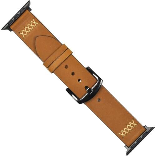 Genuine Leather Strap for Apple Watch Band 42mm 38mm iwatch Series 5 4 Watchband Bracelet Luxury Wristwatch Belt Professional