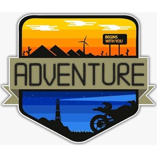 S40509# Self-adhesive Decal Adventure - Begins With You Car Sticker Waterproof Auto Decors on Bumper Rear Window