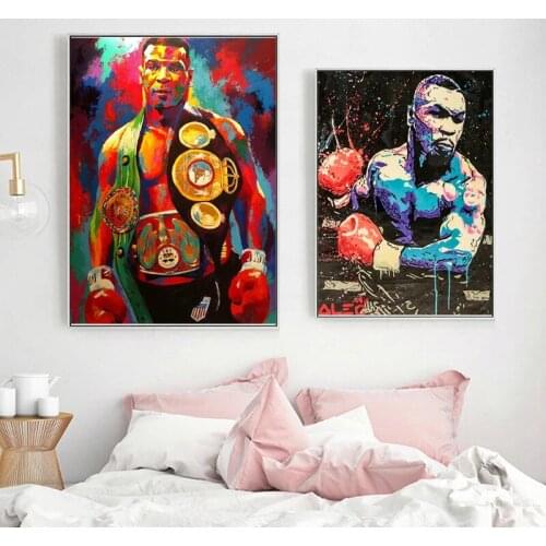 Street Graffiti art Poster Wall Art Decor Painting Print Canvas Art Boxing champion tyson Picture for Childrens RoomHome Decor