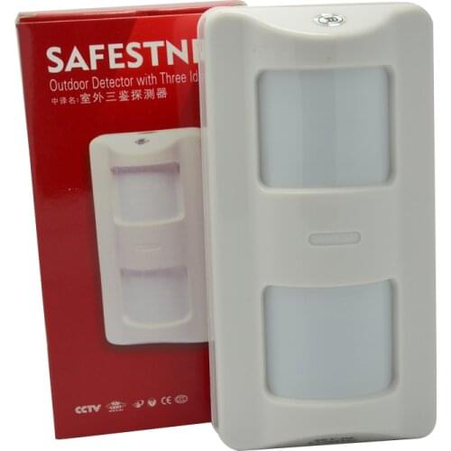 1 PCS Outdoor Pet immunity Infrared and Microwave Double Sensor Home security Burglar Alarm Passive Detector Wire waterproof