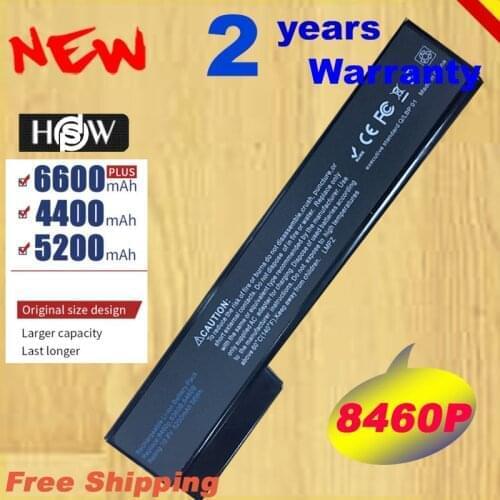 HSW 5200mah battery for HP 6360T 6360b 8460p 8460w 8470w 8560p 8570p 8760p 8760w 8770p 8770w 6360b 6460b 6465b 656 fast shipping