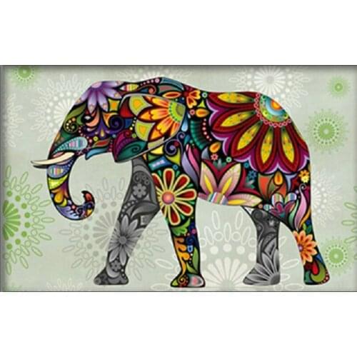 DIY 5D Diamond embroidery Abstract elephant rhinestone pasted diamond painting cross stitch animal handmade Mosaic home Decor