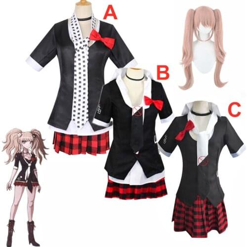 Danganronpa Cosplay Anime Junko Enoshima Emboitement Inushio Kimuchi Dangan Ronpa Trigger Happy Havoc Cosplay Costume for women