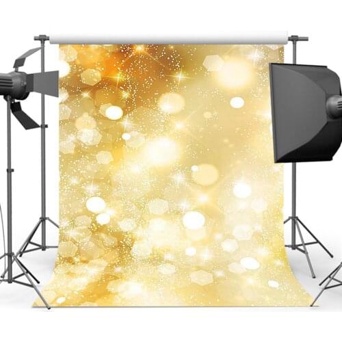 Glod Sparky Photography Backdrop Bokeh Glitter Background for Children Backdrops Photo Studio S-2897
