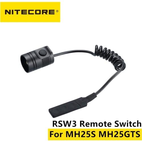 Nitecore RSW3 Remote Switch for Flashlights NEW P12 & NEW P30 Portable Lighting Accessories