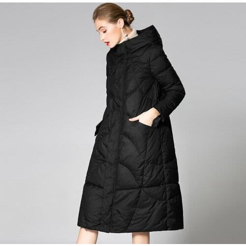 2020 new female winter coat, Korean white duck jacket, womens warm hooded parka, down jackets, jackets 9002