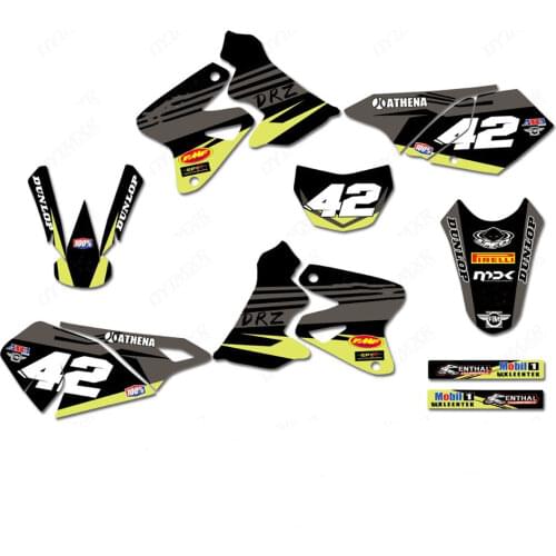 FOR Suzuki DRZ400 DR-Z400 DRZ400S DRZ400SM 2000-2008 2009 2010 2011 2012 400 DRZ GRAPHICS Personalised Stickers Motorcycle Decos