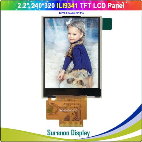 2.2" inch 240*320 Serial SPI TFT LCD Module Display Screen Panel LCM Build-in HX8347D Driver