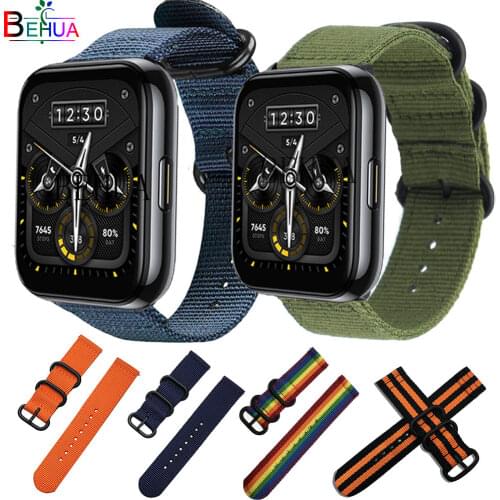 Nylon WatchStrap band For Realme Watch 2 Pro Smart WristStrap Sport Bracelet For Realme Watch S / pro / Ticwatch Pro 3 Wristband