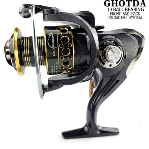 Fishing Spinning Reel Saltwater Fishing Reel Carp Fishing Reels 2000-7000 5.2:1 13BB Rock Fishing Reel Spinning Reels Wheel