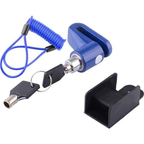 Motorcycle Scooter Lock Disc Brake Lock+Spring Rope Security Anti Theft Bicycle For Motorcycle Safety 3 Colors Wholesale