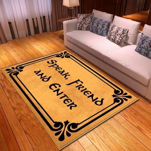 High Quality Letters 3D printing Carpets For Living Room Bedroom Area Rugs Christmas Kitchen Anti-slip Floor Mat Home Big Carpet