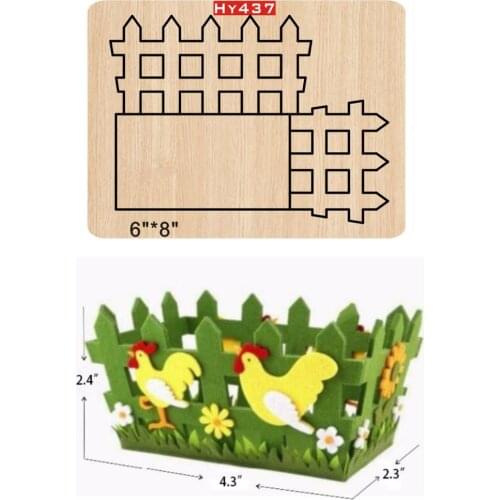 Fence box DIY new dies for 2019 die cut wooden dies