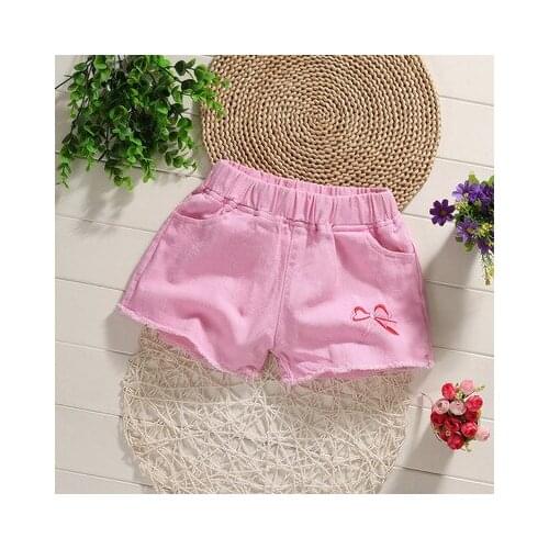 3-5y Baby Hole shorts jeans Hot design summer cotton Teenage childrens shorts kids denim girls Boys clothes girl clothing