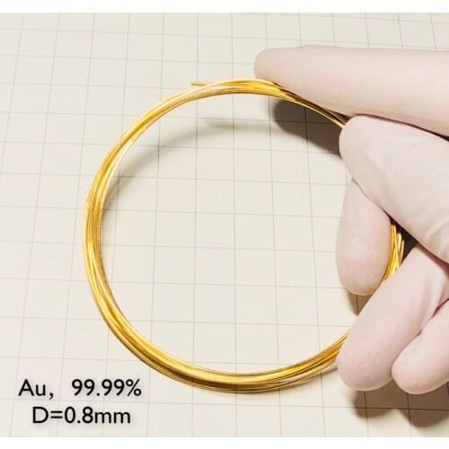 Gold Au Wire Element Sample D 0.8mm 99.99% Pure Periodic Table