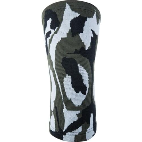 1 piece camouflage knee pads Jacquard knit Compression knee brace Football Cycling outdoor sports Running Protector Sleeve 2019