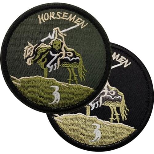 1pc Knight Samurai Embroidery Patch Military Combat Embroidery Patch Tactical Force Paste Clothes Backpack Emblem Armband