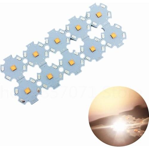 10pcs Cree XLamp XT-E XTE Warm White 5W High Power LED Emitter Chip on 20mm PCB