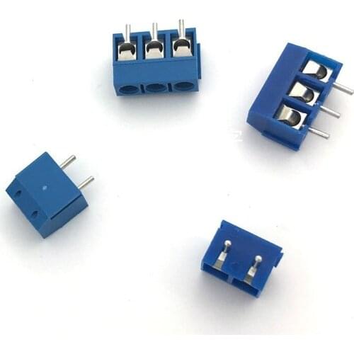 10pcs/LOT KF301-2P KF301-5.0-2P KF301-5.0-3P 5.0mm KF301 Screw 2pin 3pin Straight Pin PCB Screw Terminal Block Connector