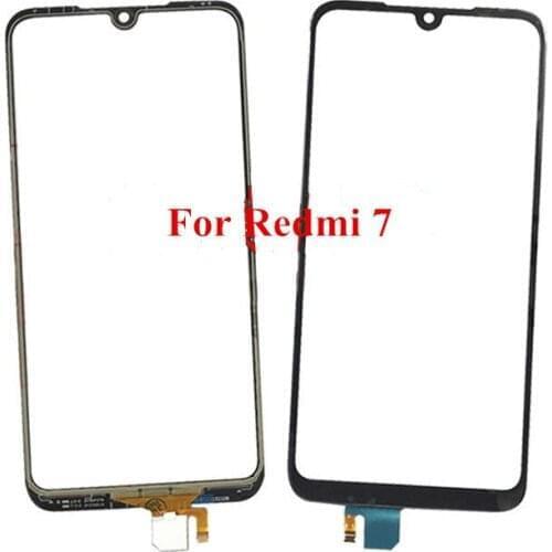10X Front Screen Outer Glass Touch Outer Cover Panel Lens Replacement Parts for Xiaomi Redmi 7 7A