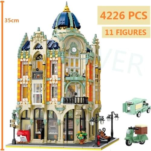 2021 MOC-17366 11 DOLLS Street View Creative Series Compatible 10182 Post Office Corner Building Blocks Bricks Kids Toys Gifts