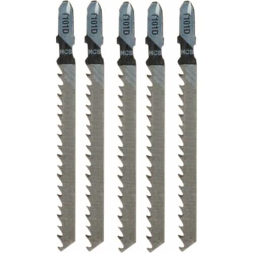 5pcs New T101D Jigsaw Blades Fast Clean Cuts In Chipboard Softwood Plywood 100mm