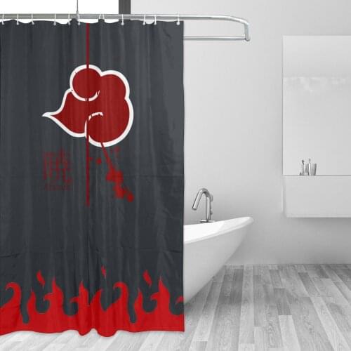 Akatsuki (16) Bathing Bathroom Bath Curtain Anime Manga Waterproof Polyester Fabric High Quality Show Curtains