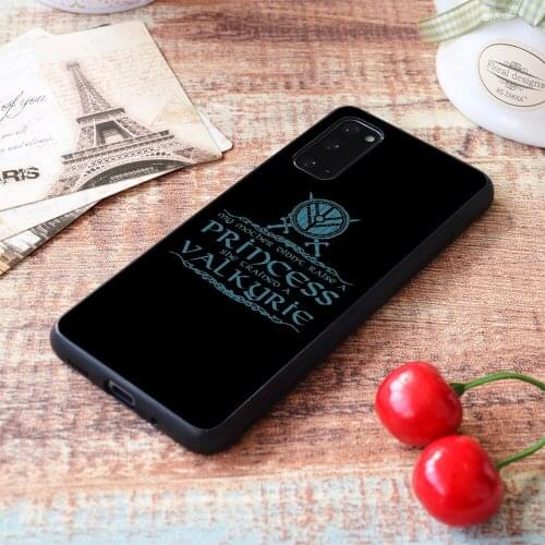 For Samsung Galaxy My mother didn't raise a princess, she trained a valkyrie Soft TPU border Samsung Galaxy Case
