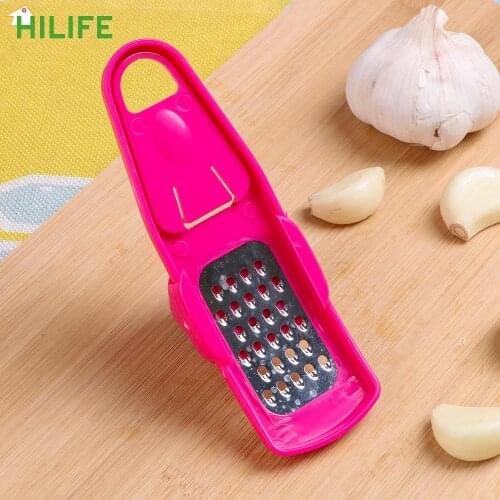 HILIFE Ginger Grinding Grater Garlic Crusher Garlic Peeler Grater Slicer Cutter Garlic Press Vegetable Grater Multifunction