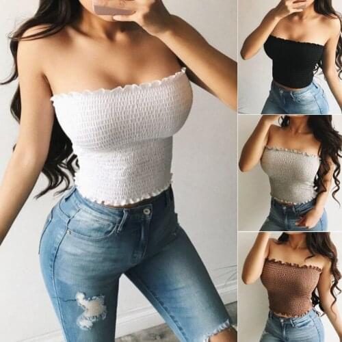 Hot Sell Fashion Sexy Summer Women Skinny Sleeveless Crop Tops Backless Vest Halter Tank Tops Short Solid Camis
