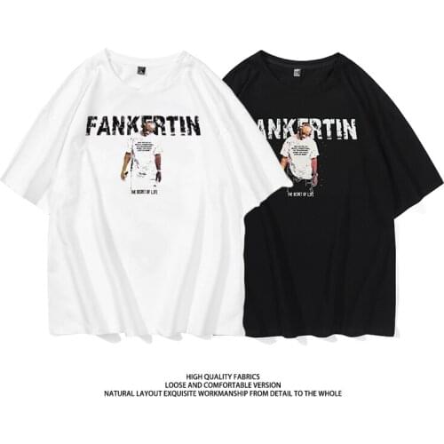Summer Person Printed Cotton T-shirt Men Solid Black And White O-neck Oversized Loose Short Sleeve 8XL For Men And Women Tees