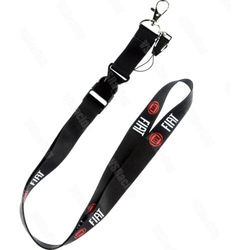 JDM Style FI#T Car Painting Cellphone Lanyard JDM Racing Car Keychain ID Holder Mobile Neck Strap with Quick Release Panda Tipo