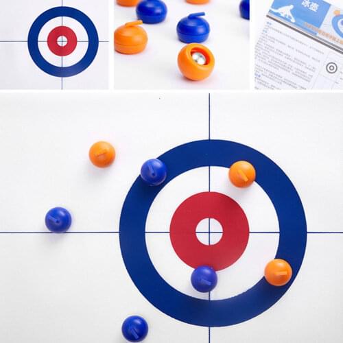 Ball Tabletop Curling Game Indoor Outdoor School Shuffleboard Mini Portable Gift Interactive Training Kids Adults Family Travel