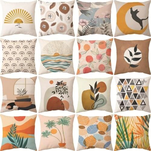 Maldives tropical seaside European-style pillowcase living room sofa pillowcase bay window cushion peach skin pillow