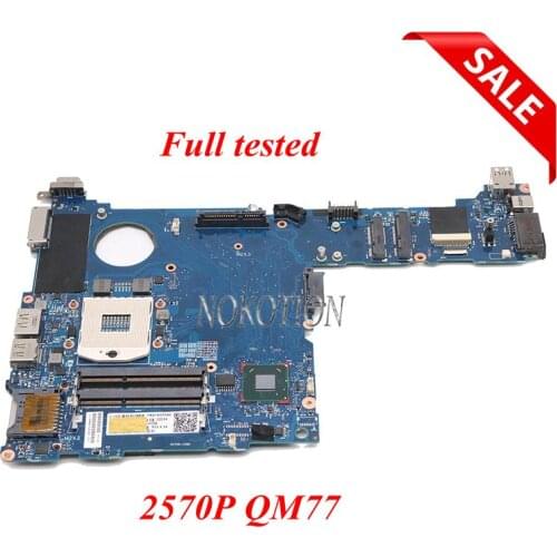 NOKOTION 685404-001 Laptop Motherboard for HP 2570P QM77-J8A DDR3 Mainboard DDR3 Full Tested