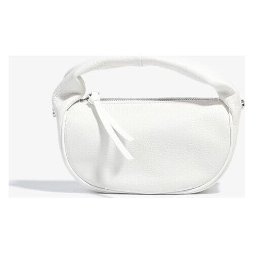 2021 New Trendy Underarm Bag Middle-aged Baguette Bag Shiny Fashion All-match Shoulder Bag Cow Leather women bag