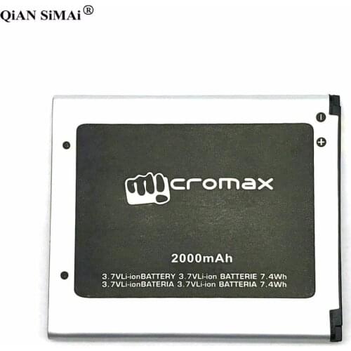 New High Quality 2000mAh battery For Micromax Q340 A114 A92 A106 A115 A116 A117 A210 S9101 Q338 s9111 phone