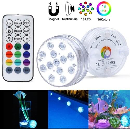 21/28 Keys Floating Underwater Light Submersible Led Disco Party Light Glow Show Swimming Pool Hot Tub Spa Lamp Baby Bath Light