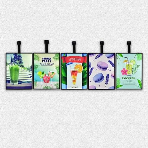 Shop fast food display hanging commerce menu board illuminated led menu