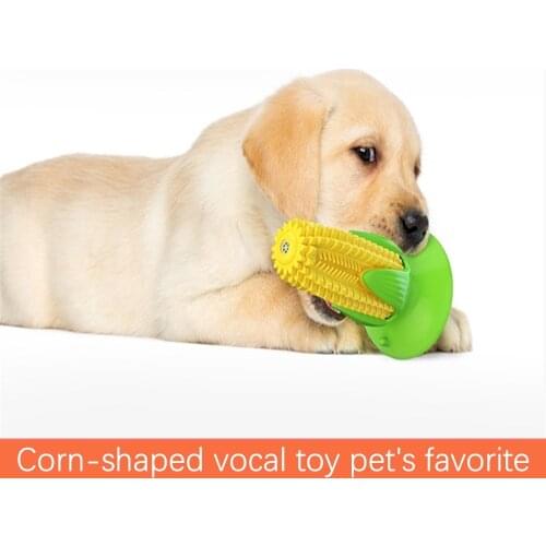Pet dog toy molar tooth cleaner brushing stick training dog chew gum sucker corn chewing interactive dental care dog pet toy