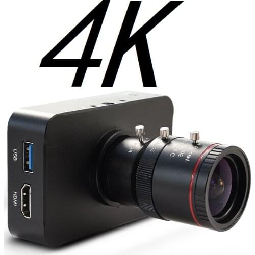 4K 30fps HDMI Camera 1080P 60fps 1080i Live Webcam USB Camera Recording 4K@30fps Industry C/CS-Mount Camera with 4-12mm Lens