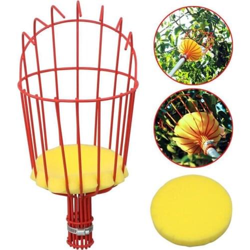 High-altitude fruit picker Head Without Pole Metal/Plastic Fruit Collector Harvest Picking Apple Citrus Pear Garden Hand tools
