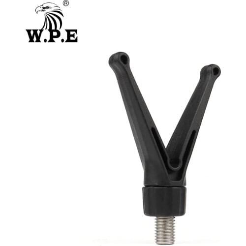 W.P.E 2pcs/lot Carp Fishing Rod Rest Head Fishing Rod Pod Holder Bracket Head V Shape Pole Stand Holder Carp Fishing Tackle