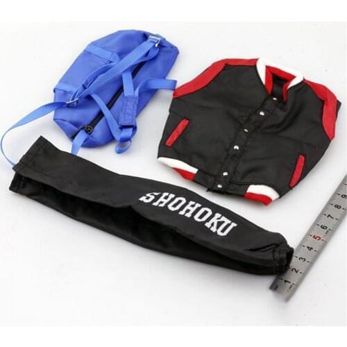 In stock Soldier doll clothing accessories 1/6 Dunk Xiangbei training suit basketball bag set Sakuragi Flower Road