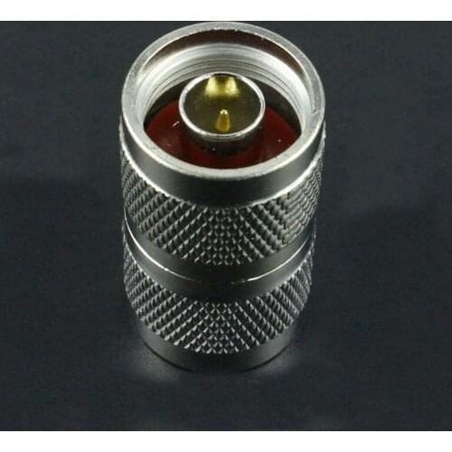 100pcs/lot N-JJ L16 Double Male Connector 1/2 Feeder Connector Double Pass Connector