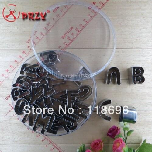 26PCS English alphabet cookies mould set circle Cookie Cutter Mold Biscuit Decorating Cake cookies mold