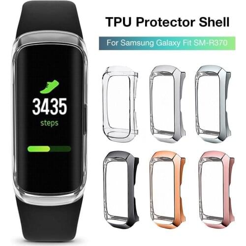 360 Degree TPU Watch Protective Case Cover Protector for Galaxy Fit SM-R370 Wearable Devices Smart Accessories