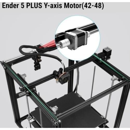 Ender 5 PLUS Double shaft 48MM Y-axis Motors extruders 42-48 stepper motor For Creality Ender-5 plus CNC Laser 3D Printer parts