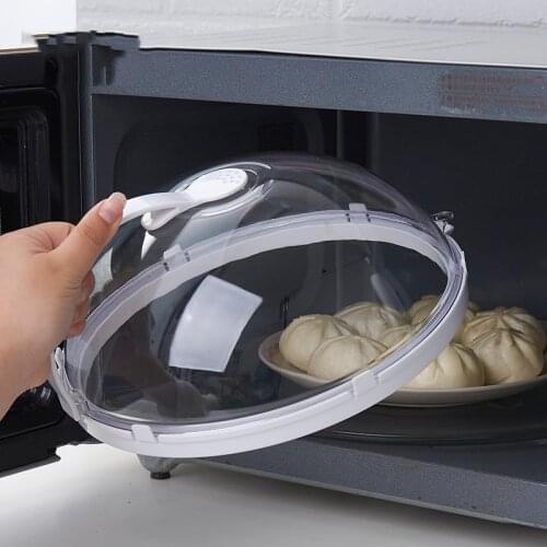 Heated Sealed PP Cover Food Dish Fresh Protector Splatter Proof Guard Kitchen Microwave Oven Anti-Sputtering Lid Anti-Oil Cap