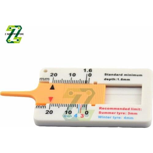 0-20mm Car Tire Depth Gauge Tyre Tread Depthometer Depth Indicator Gauge Wheel Measure Tool Repair Tool